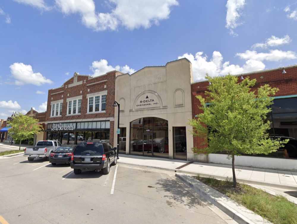 R-Delta Engineers office at 618 Main Street, Garland, TX